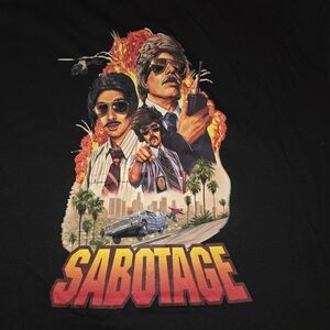 Beastie Boys Sabotage Graphic Tee in Black Large NWOT